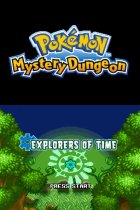 Pokemon Mystery Dungeon - Explorers of Time (USA) screen shot title